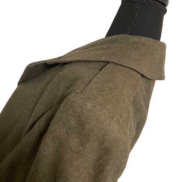 Vtg USMC Overcoat Man's Wool Kersey‎ Green 36S - Picture 8 of 12